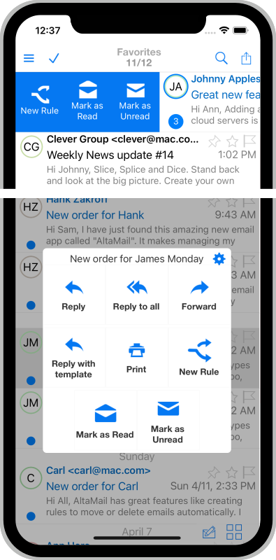 iphone showing unread mail that is read on outlook for mac