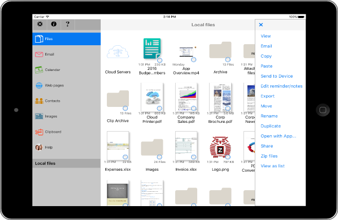 Best File App for iPhone or iPad. World's Print File Management App